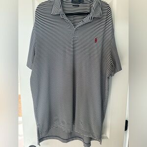 Striped Polo Shirt with Logo
